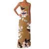 Women's Off-the-shoulder Sexy Silky Floral Print Long Dress Dress