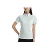 adidas Polo de Golfe Feminino Slim Fit Manga Curta Tops Verde Cristal-Esmeralda JC9237