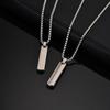 Vnox Men's Punk Vertical Pendant Necklaces, Stainless Steel Long Bar Retro Collars, Male Simple Casual Jewelry Gifts for Him