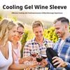 Wine Cooling Holder Ice Bag Jelly Picnic Beverage Soft Drink Rack Bar Tools Nylon Wine Cooler Sleeve For Beer Champagne Bucket