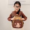 Kawaii Cartoon Capybara Backpack Large Capacity Nylon Capybara School Bag Lightweight Multi-layer Kindergarten Backpack