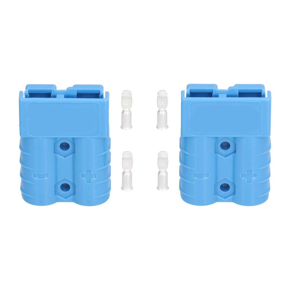 2PCS Multi Color 50A Battery Connector 600V Lightweight Design Wire Harness Plug Quick Disconnection Plug Automotive Battery