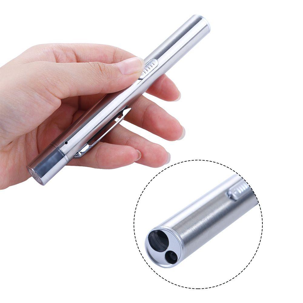 Multi Function Flashlight Torch Stainless Steel Mini LED Pen Doctor Nurse Pen Nursing Handy Pen Penlight Torch LED Pen Light