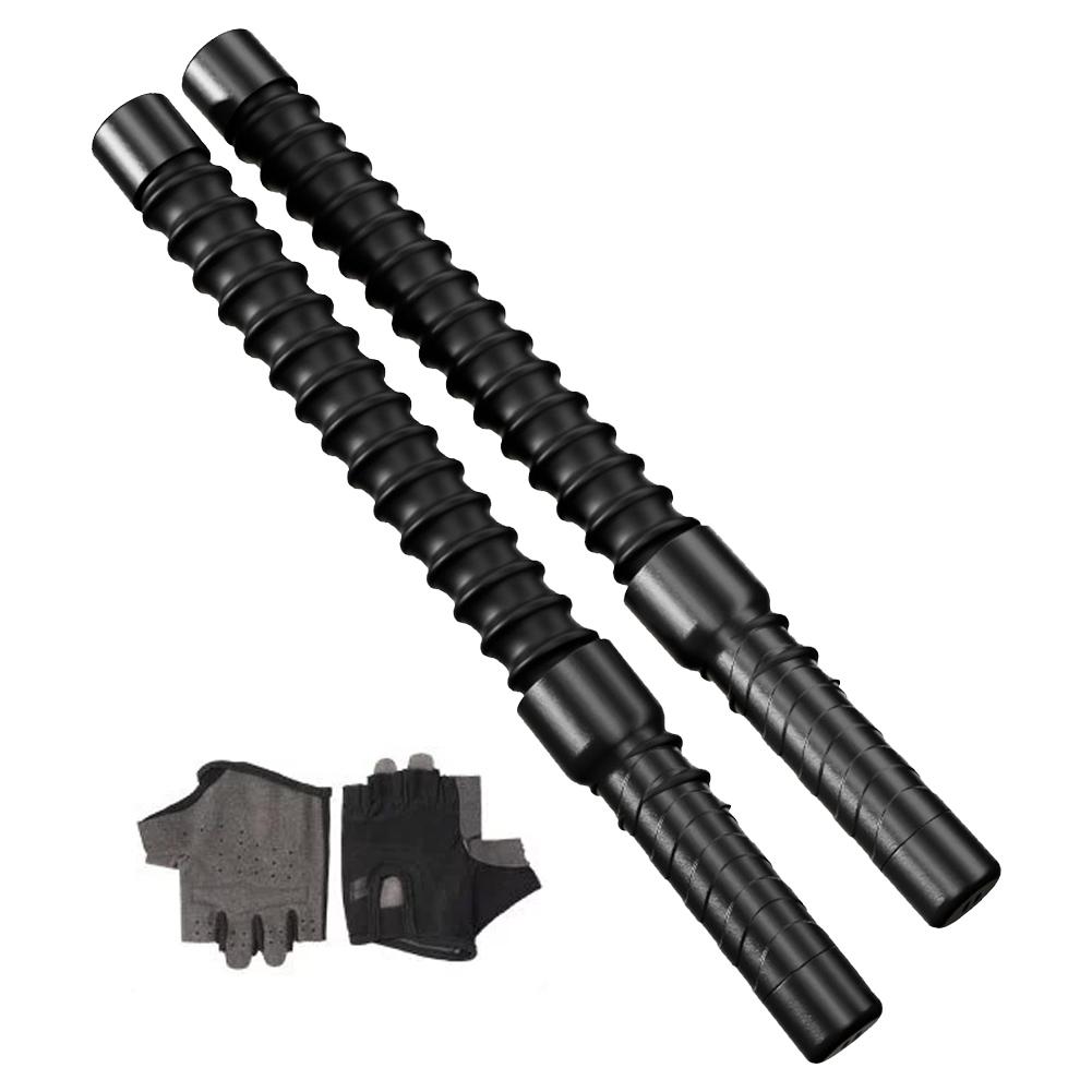 2Pcs Hand Gripper Ergonomic Fitness Grip Bar Biceps Triceps Strengthener Spring Arm Strength Expander for Workout