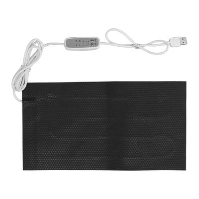 Almofada de Aquecimento com Regulagem de Temperatura 4 Níveis Alimentação USB Impermeável Aquecedor Elétrico de Tecido DC5V