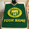1PC Custom Name Ado Den Haag Patterned Flannel Blanket Suitable For All Seasons for Home Decor Warmth and Comfort Gifts Holiday Present