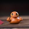 Hand-Carved Middle Finger Yellow Duck Desktop Ornament
