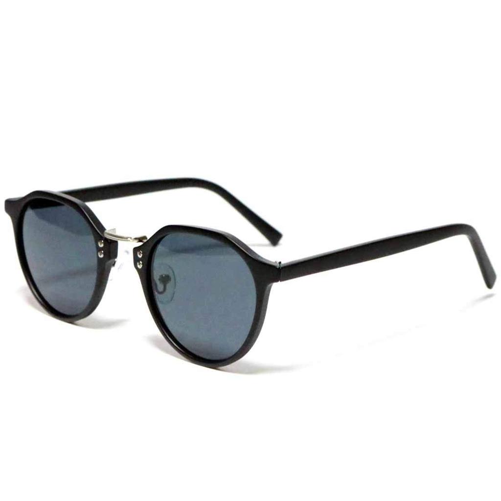 Matte Silver x Smoke Sunglasses for Men and Boston Style Combination UV Metal Colored [FashionBerry] Black/Matte Women, Frame, 99% Protection,