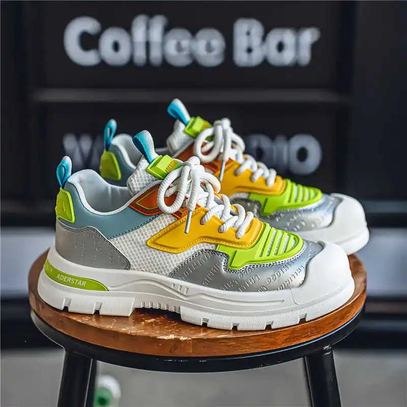 Fashion Thick Bottom Plataform Men's Brand Sneakers Mary Jane Shoes Orginal Designer Flats Sports Out Class Popular Expensive