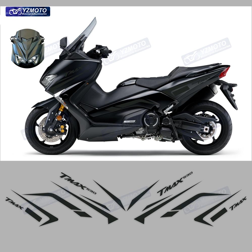 For Yamaha TMAX530 2017 2018 2019 TMAX Motorcycle Accessories Full Car Racing Fairing Sticker Waterproof Body Decal Stickers Kit