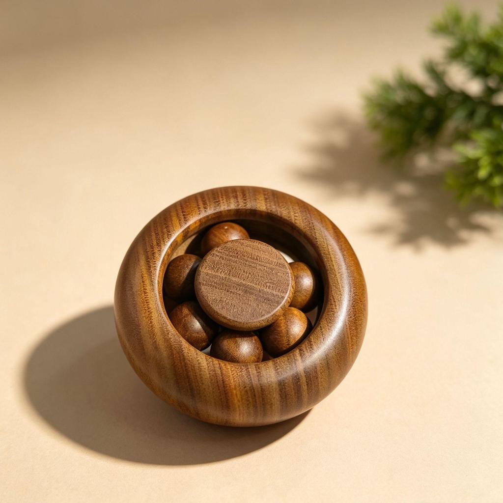 Cliff Cypress Luxury Rosewood Decompression Gyro: Handheld Wind Fire Wheel for Relaxation and Luck