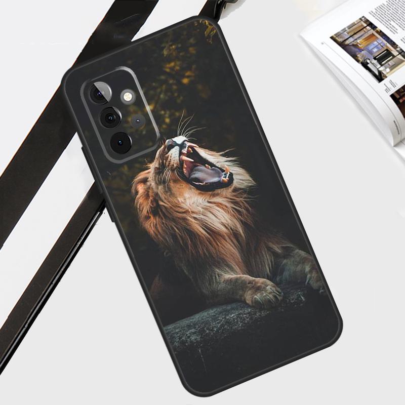 Funda León Rugiente Para Samsung Galaxy A56 A36 A26 A16 A06 A54 A34 A14 A12 A22 A32 A52 A13 A53 A15 A35 A55