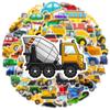 10/30/60pcs Cartoon Truck Transports Stickers for DIY Kids Teaching Scrapbooking Stationery Water Bottle Phone Laptop Helmet