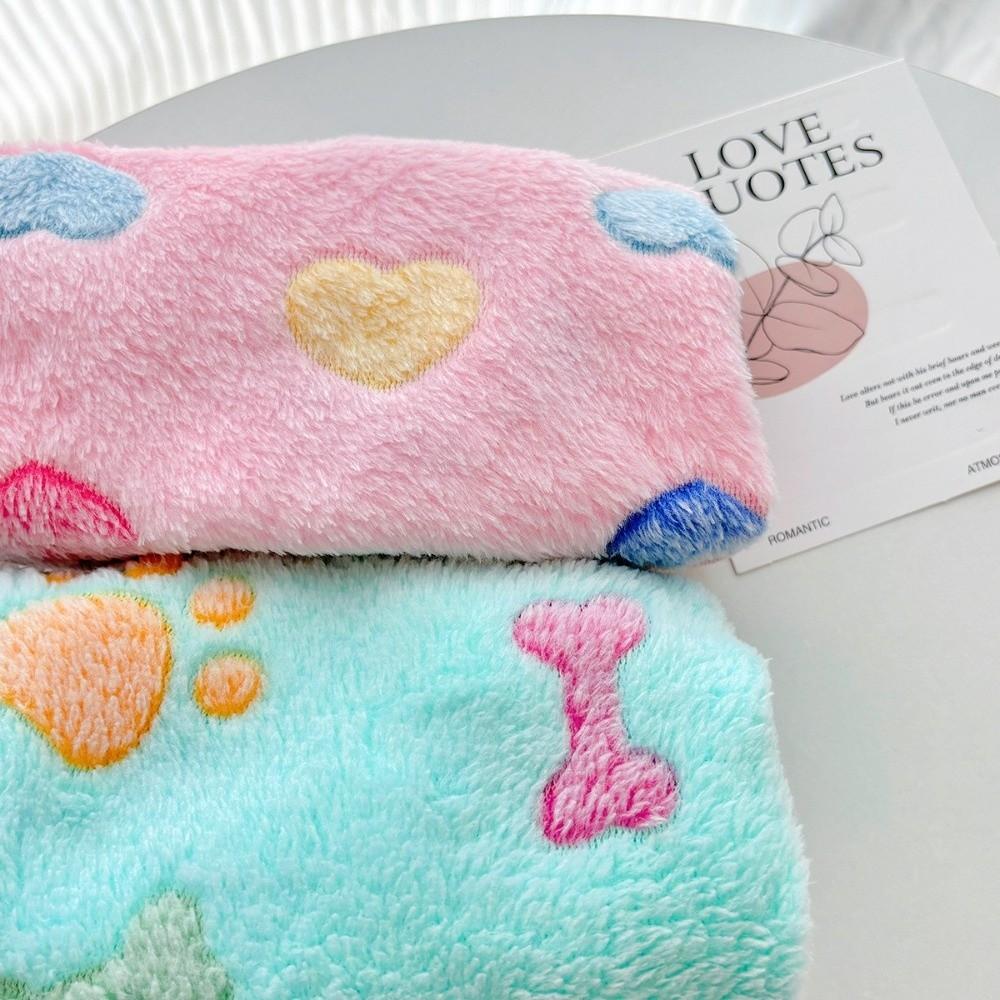 Hearted Print Pet Clothes Super Soft Dog Hoodie Cute Dog Warm Coat  Pet