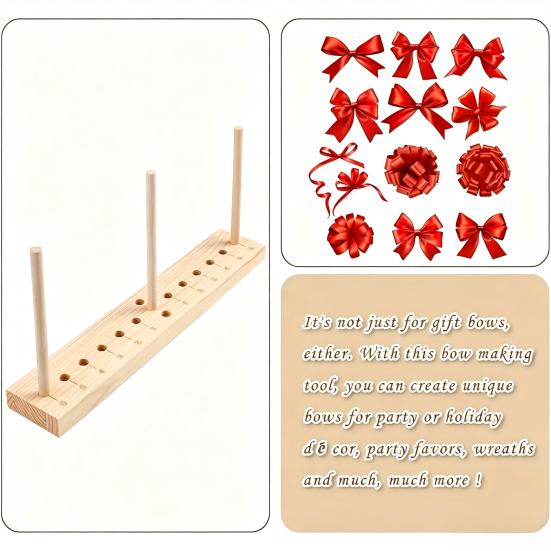 Heim-Nähzubehör Schleifenmacher für Band, Holzkranzwerkzeug, Mehrzweck-Schleifen professionelles Webwerkzeug Geschenkverpackung Partydekorationen