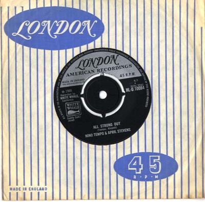 7inch Record NINO TEMPO  APRIL STEVENS  All Strung Out HLU10084 London Records 1966 UK Pop Used