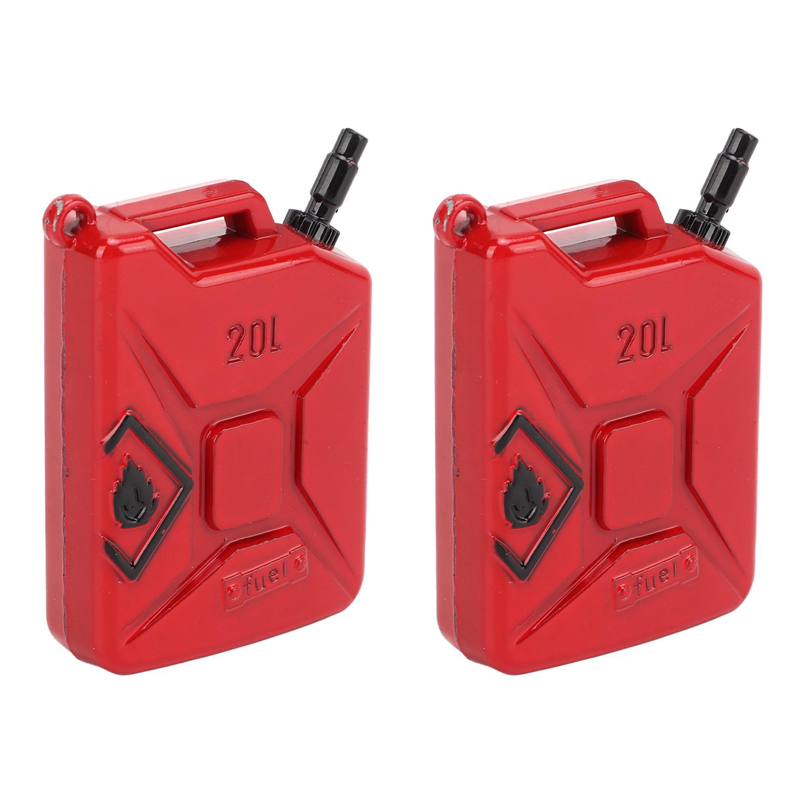 

2Pcs RC Metal Simulation Mini Fuel Tanks Oil Tank for Axial SCX10 90046 1/10 Climbing Car