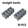 City Trains Diy Building Blocks Straight Curved Rail Bricks Parts Bridge Tunnel Model Soft Flexible Cross Tracks Railway Moc Toy