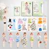 Paper Magnetic Dress Up Baby Repeatable DIY Sticker Decoration Toy  Child