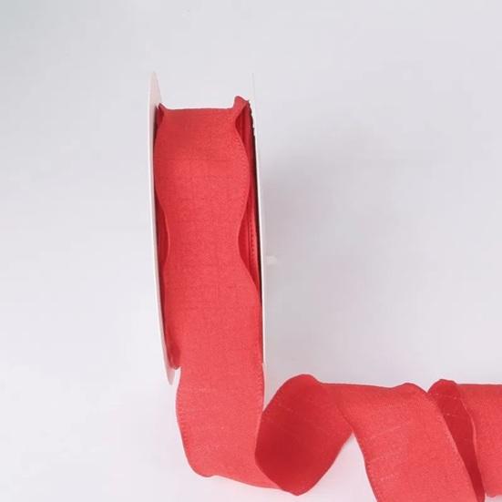 1 Roll 900x2.5CM Ruffle Edge Ribbon DIY Sewing Flower Bridal Bouquets Christmas Gift Box Wrapping Decorative Ribbon Solid Polyester Pleated