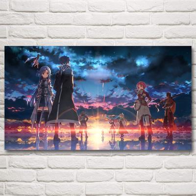 Sword Art Online Anime Ideo Games Kirigaya Kazuto Art Silk Poster Prints Home Decor Painting Artworks Modern Poster No Frame