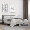 Bed Frame Gray Sonoma 120x200 cm Particleboard and Metal
