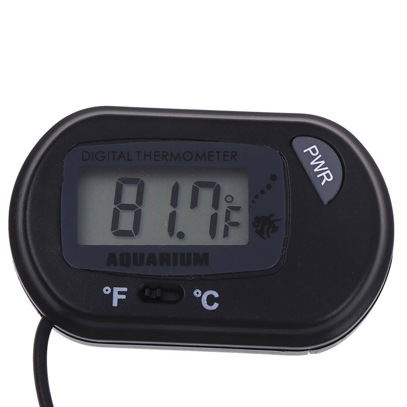 Lcd Digital Fish Tank Reptile Aquarium Water Meter Thermometer Temperature