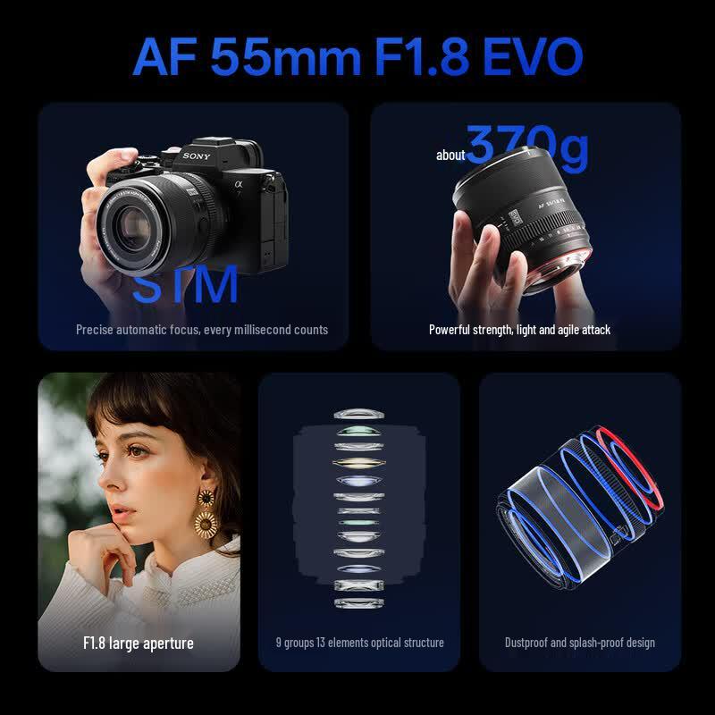 Viltrox AF 55mm F1.8 EVO FE Full-Frame Prime Lens for Sony E-Mount Standard
