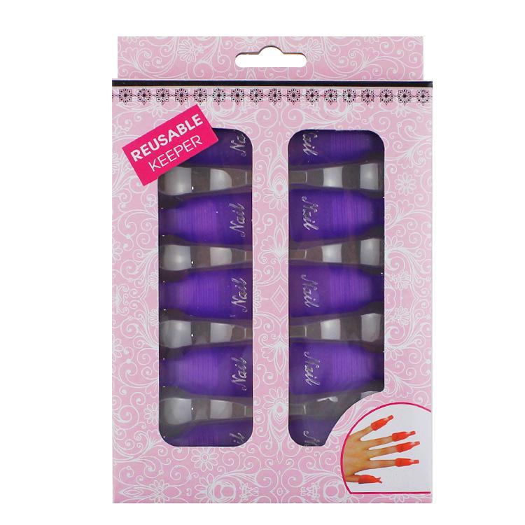 Nail Polish Remover Clips: 10-Piece Pack with Cotton Towel for Phototherapy Nails