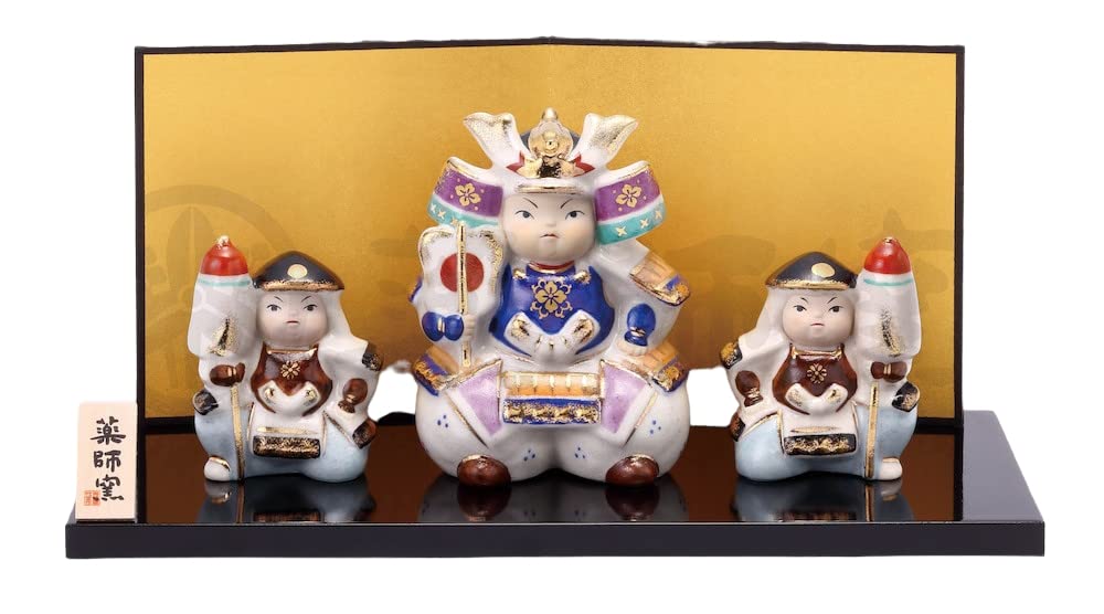 Tosai First Battle General Ornament Gift May Doll [General 13cm, Companion 8.5cm, Boxed]