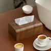 Living Room Tissue Box Walnut Wood Tissue Case  Napkin Holder Paper Box Table Desktop Storage Box Wood Entoilet Paper Case