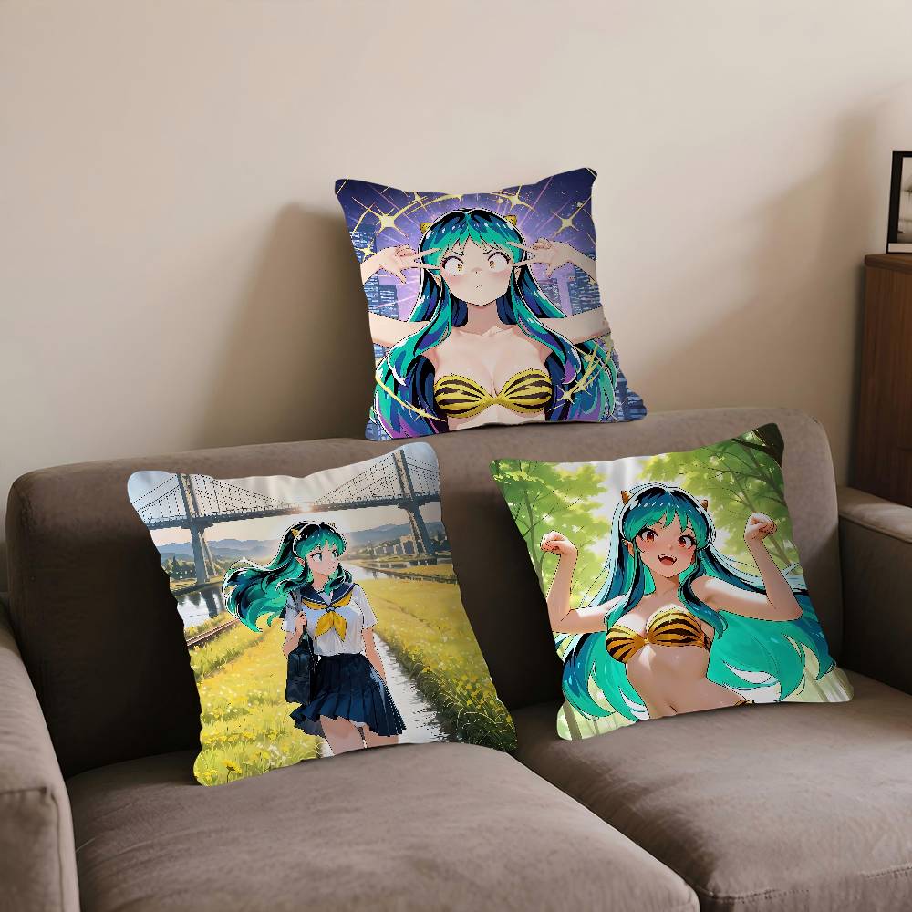 U-Urusei Yatsura Personalized Pillow Dust Cover Bedroom Kids Party Decoration Pillowcase Birthday Children Gift