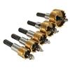 5Pcs Hole Saw Cutter Drill Bit Set HSS for Sheet Metal Reaming Tools 16 18.5 20 25 30mm Heavy Duty Drill Bits