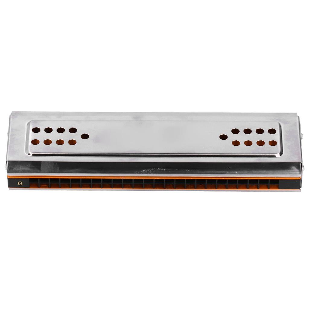 Tremolo Harmonica 24 Holes C&G Key Double‑Side with Box Musical Instrument for Beginner