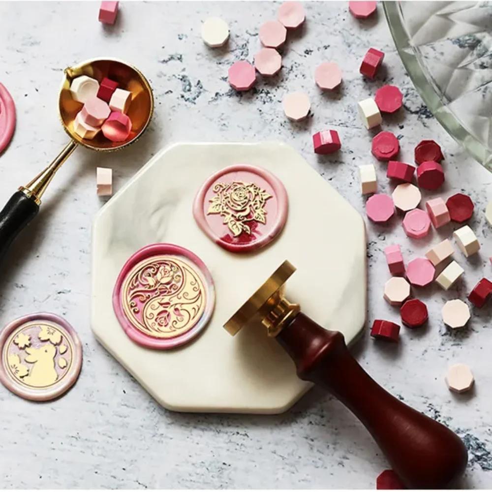 Butterfly Icon Wax Seal Stamp Replace Head Antique Metal Star Sky Pattern Sealing Wax Seals Head Retro Flowers