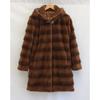 Women's Mink Fur Coat Medium Long Hooded Coat Fur Plus Size Casual Winter Warm Loose 9XL