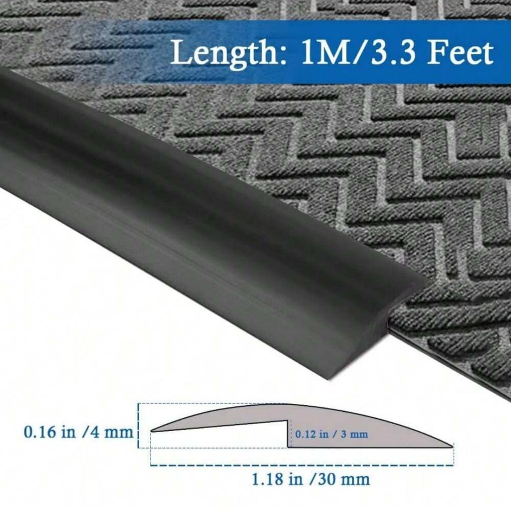 1 ST 39,37 inch Vloerovergangsstrip Zelfklevende Afdekstrips Drempel Reparatie Vloergleuf Vinyl Vloerovergangen Laminaat