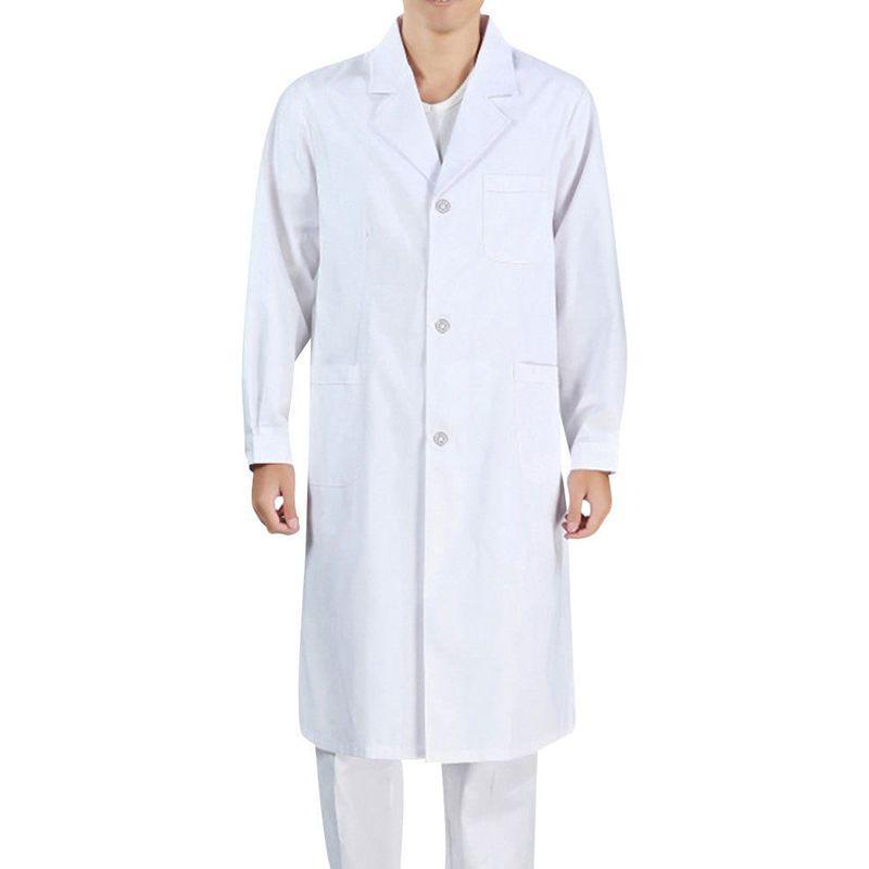 Clothes Work Doctor Nurse White Long Sleeves Men And Women In A Variety Of Sizes