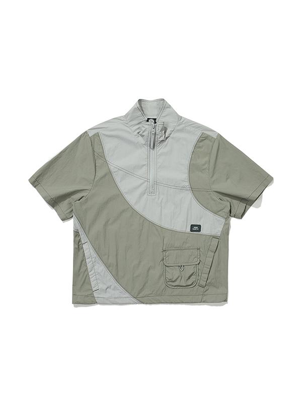 Bbc Earth Earth Stitch Short Sleeve Anorak_Khaki