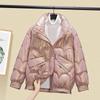 Winter Women's Short Down Jacket Female Warm Solid Color Large Size Loose Cotton Coat
