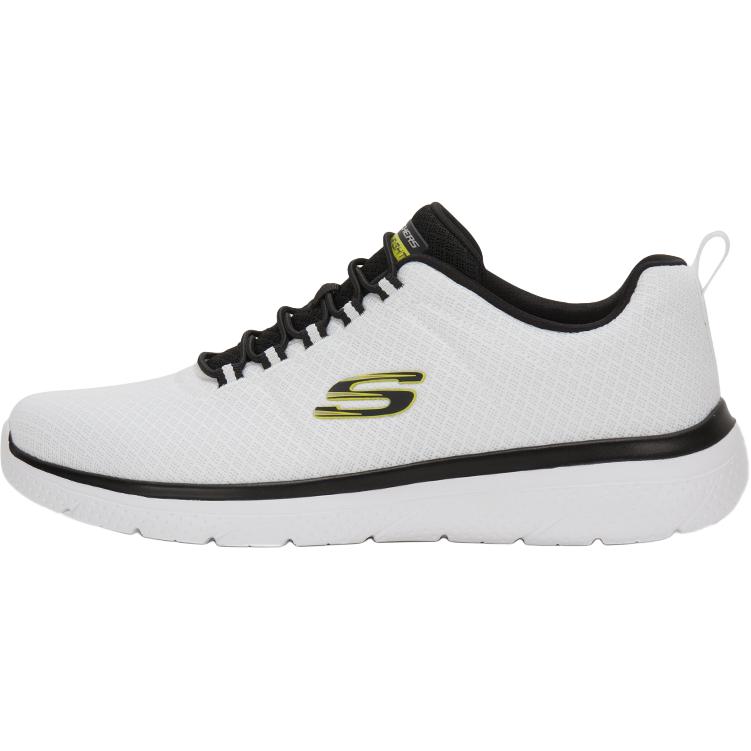 Skechers Memory Foam Удобные Универсальные Амортизирующие Нескользящие Прочные Дышащие Легкие Низкие Повседневные Кроссовки Мужские Белый 8790258-WBK 39.5