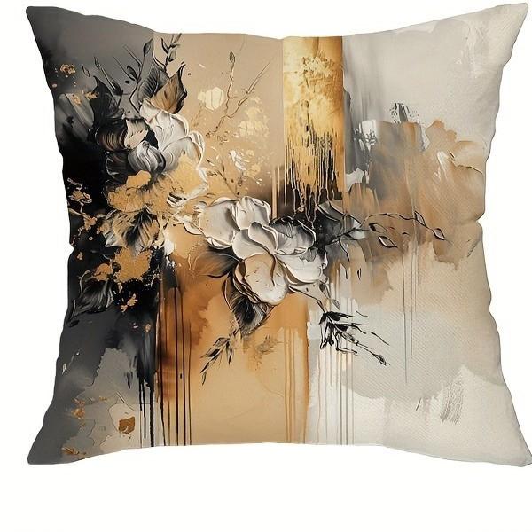 Abstract Floral Pattern Throw Pillow Covers Pattern Cushion Cover Suitable For Sofa Bedroom Car Pillow Cover