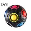 Football Sensory Toys Fidget Toy with 12-Holes, Stress Relief Press Ball Tactile Feedback Toy, Mini Push Rainbow for Adults and Kids