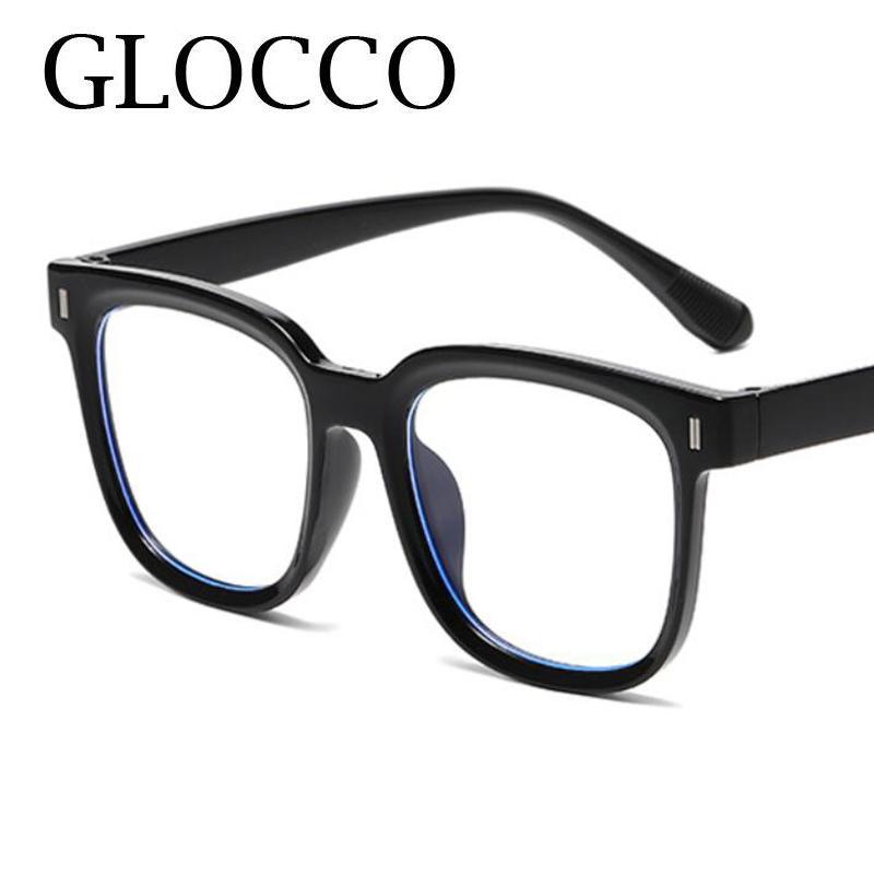 Retro Leopard Big Size Square Reading Glasses For Women Men Fashion Rice Nail Blocking Blue Light Optical Computer Glasses Plus