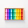 Transparent Rainbow 3D Building Blocks: Educational Acrylic Cubes for Children
