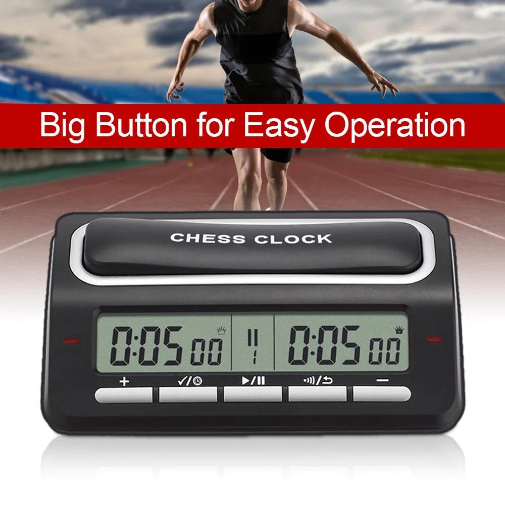 Digital Chess Clock Chess Game Timer with LED Indicator 39 Pre-set Timing System for Nternational Chess Competition Stopwatch