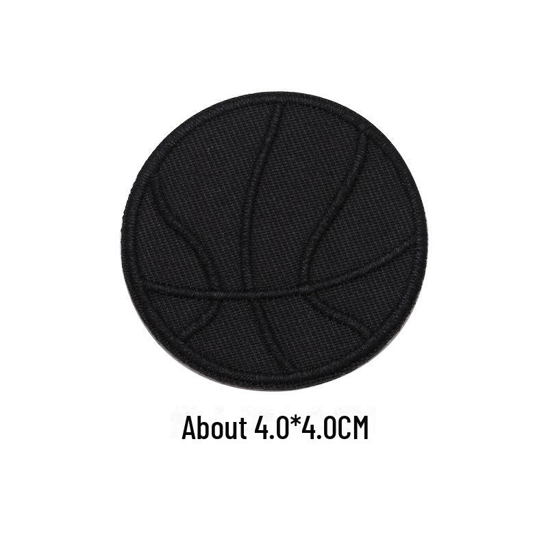 Black Self-Adhesive Embroidery Patch for DIY Clothes Repair and Decoration