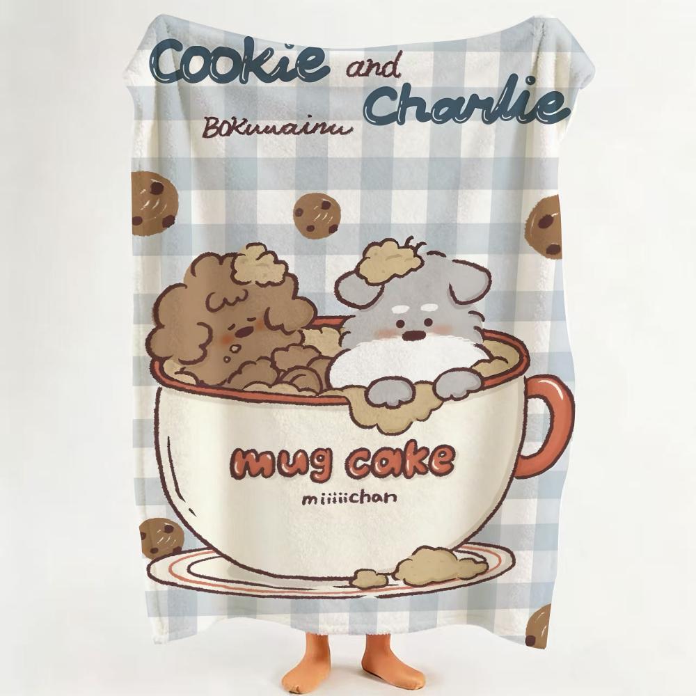 Illustrator Miiiiichan Throw Flannel Throw Blanket Suitable for Sofa Living Room Bedroom