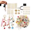325pcs Jewelry Making Kit Bag Charm Keychain Supplies DIY Accessories Art Craft Projects for Birthday Party Classroom Gifts