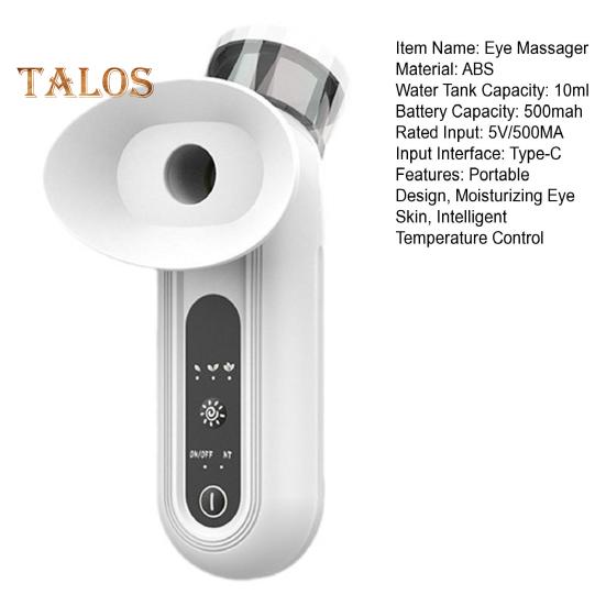 Heated Nano Eye Mist Sprayer Portable Eye Moisturizer And Soother with Hot Cold Compression Modes Rechargeable Drops Steamer for Dry Eye Relief